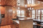 Cloud 9 Cabin with open plan and vaulted ceilings.